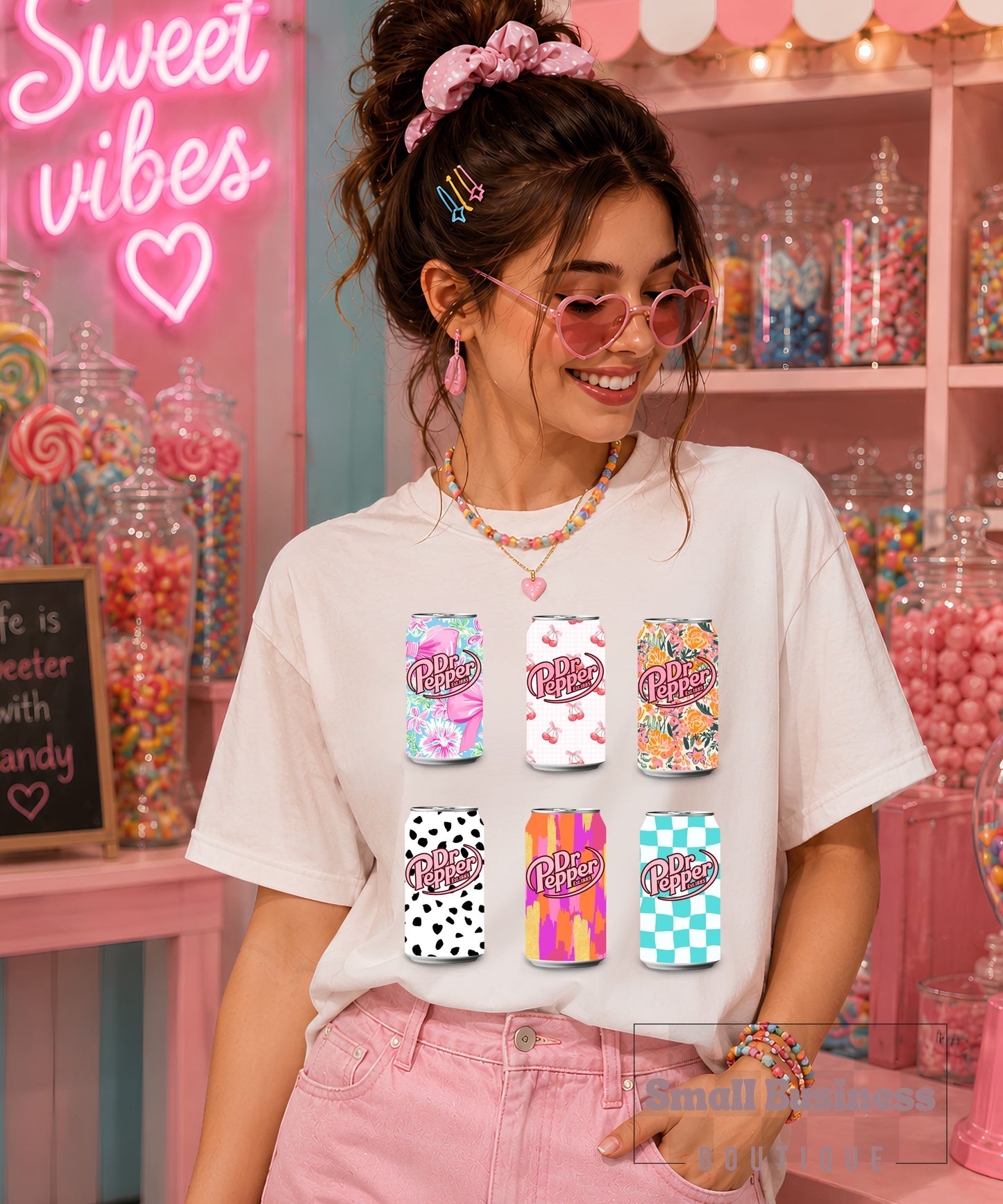 Dr Pepper Pop Art Can Graphic T-Shirt
