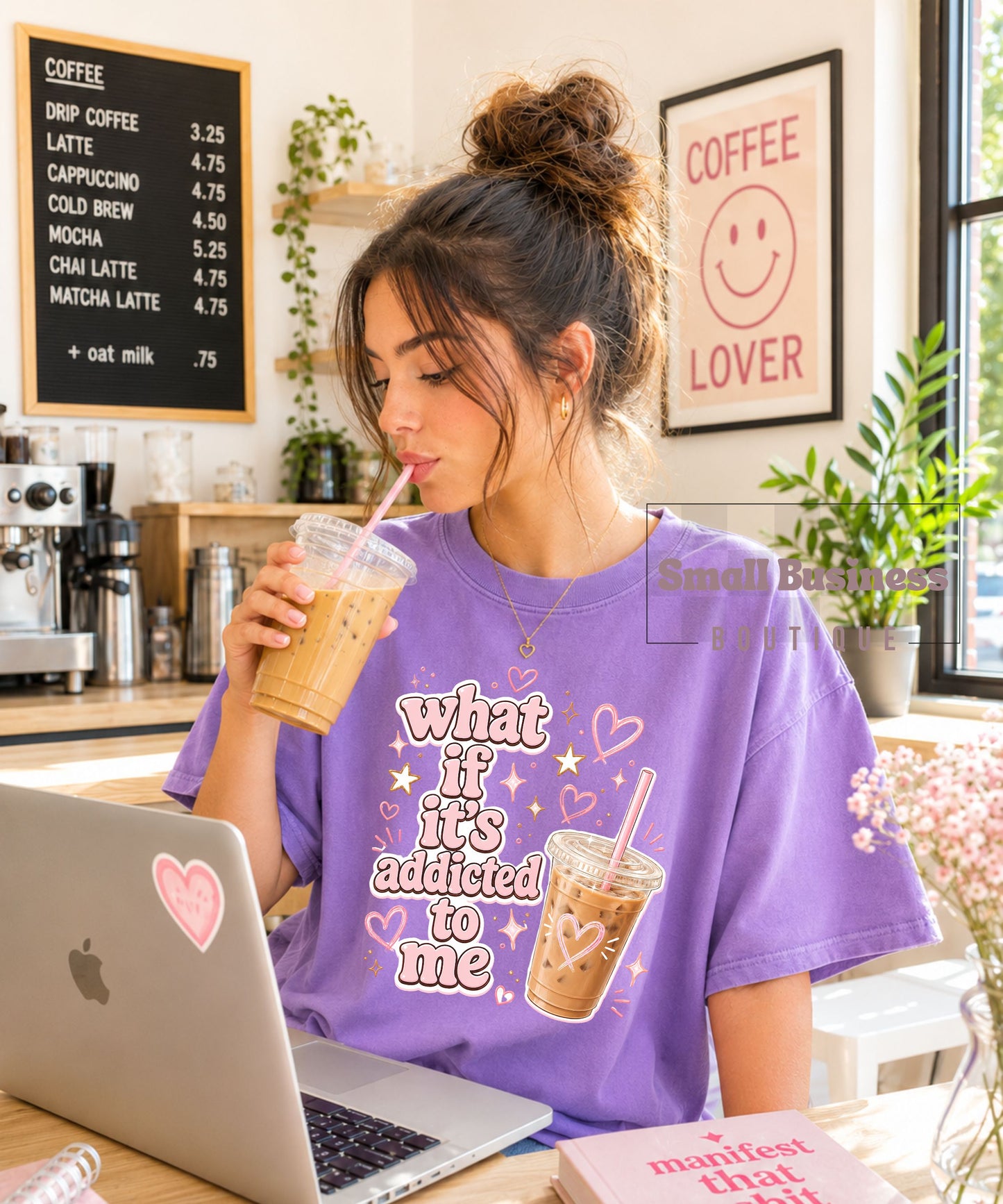 Iced Coffee 'What If It's Addicted To Me' T-Shirt
