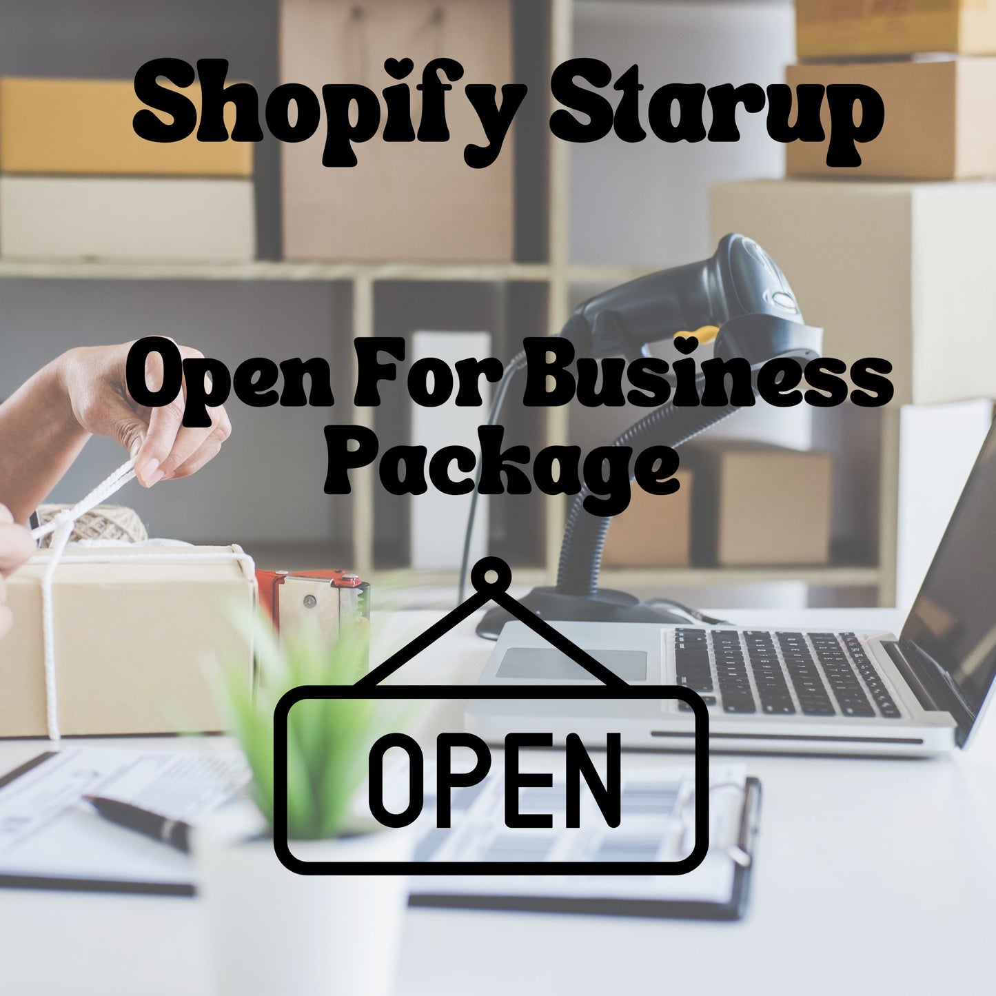 Shopify Startup- Open for Business Package