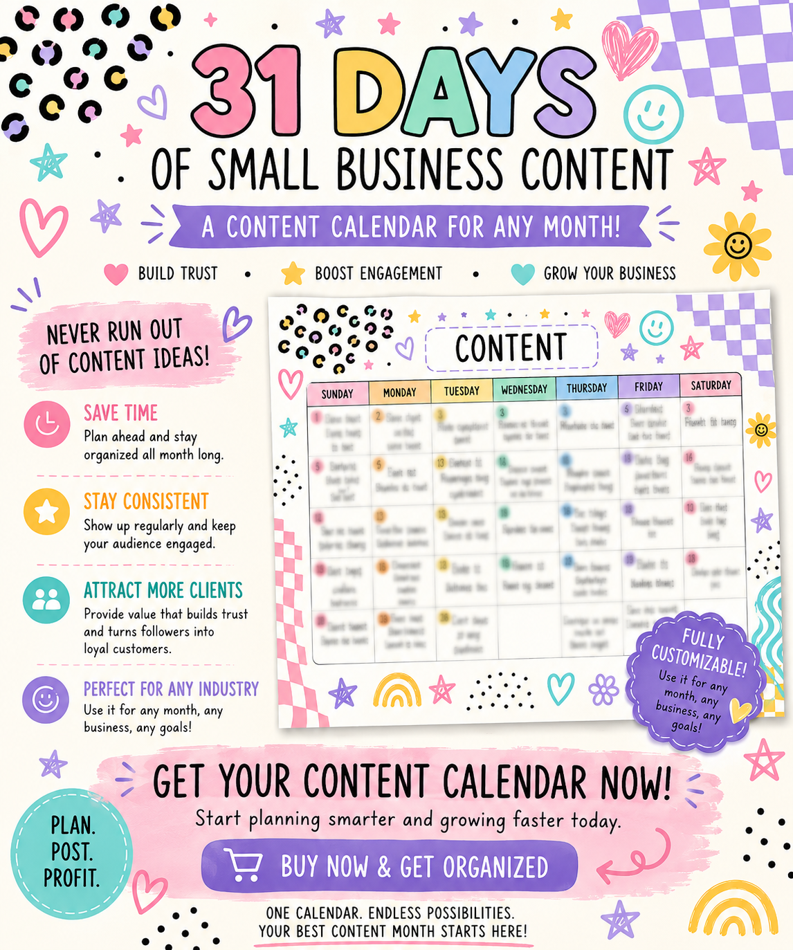 31 Days of Content Calendar