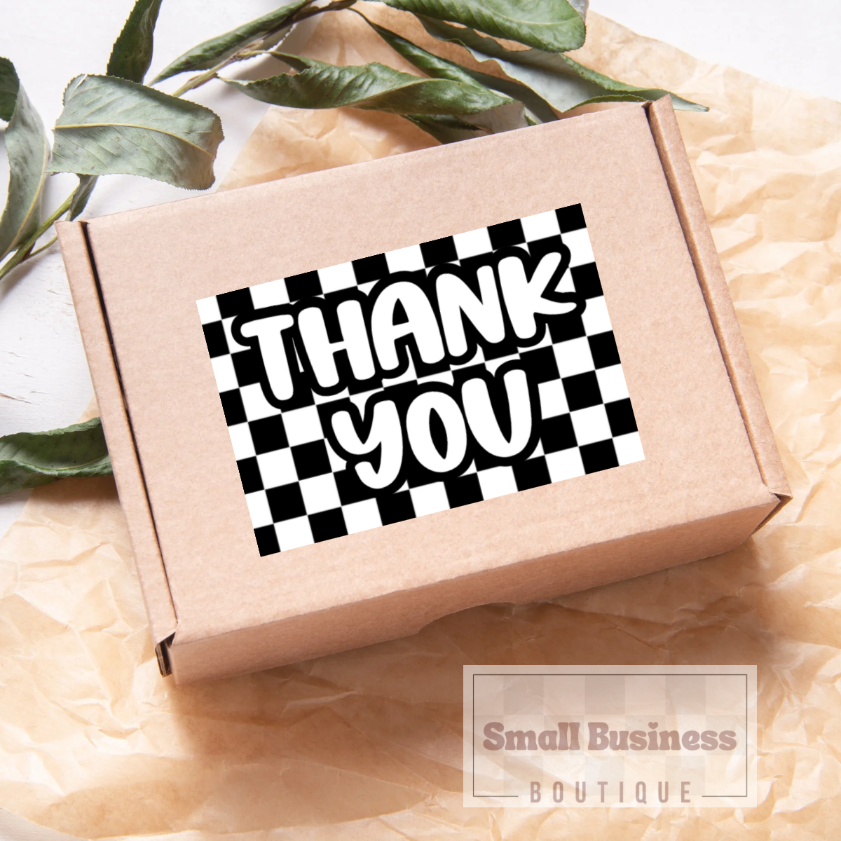 Thank you checkered