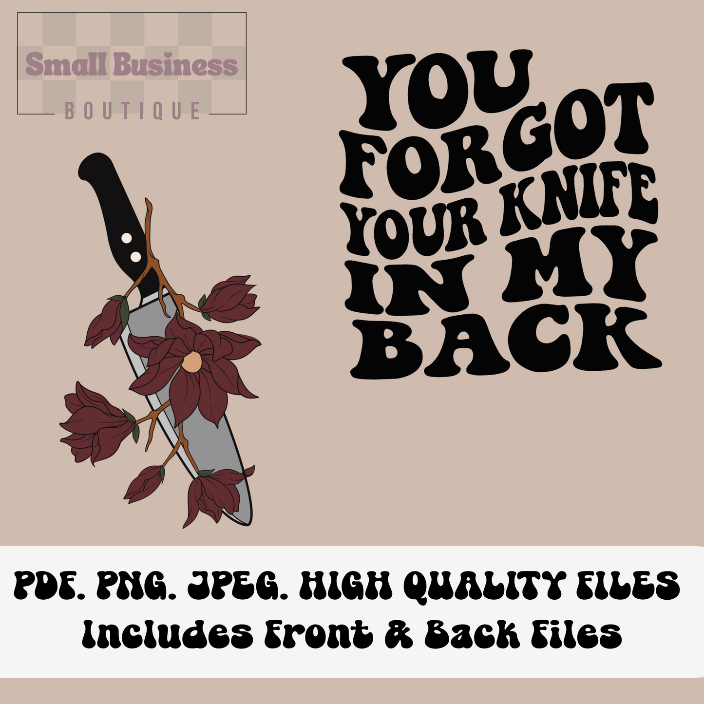 Knife in my back (2 files)