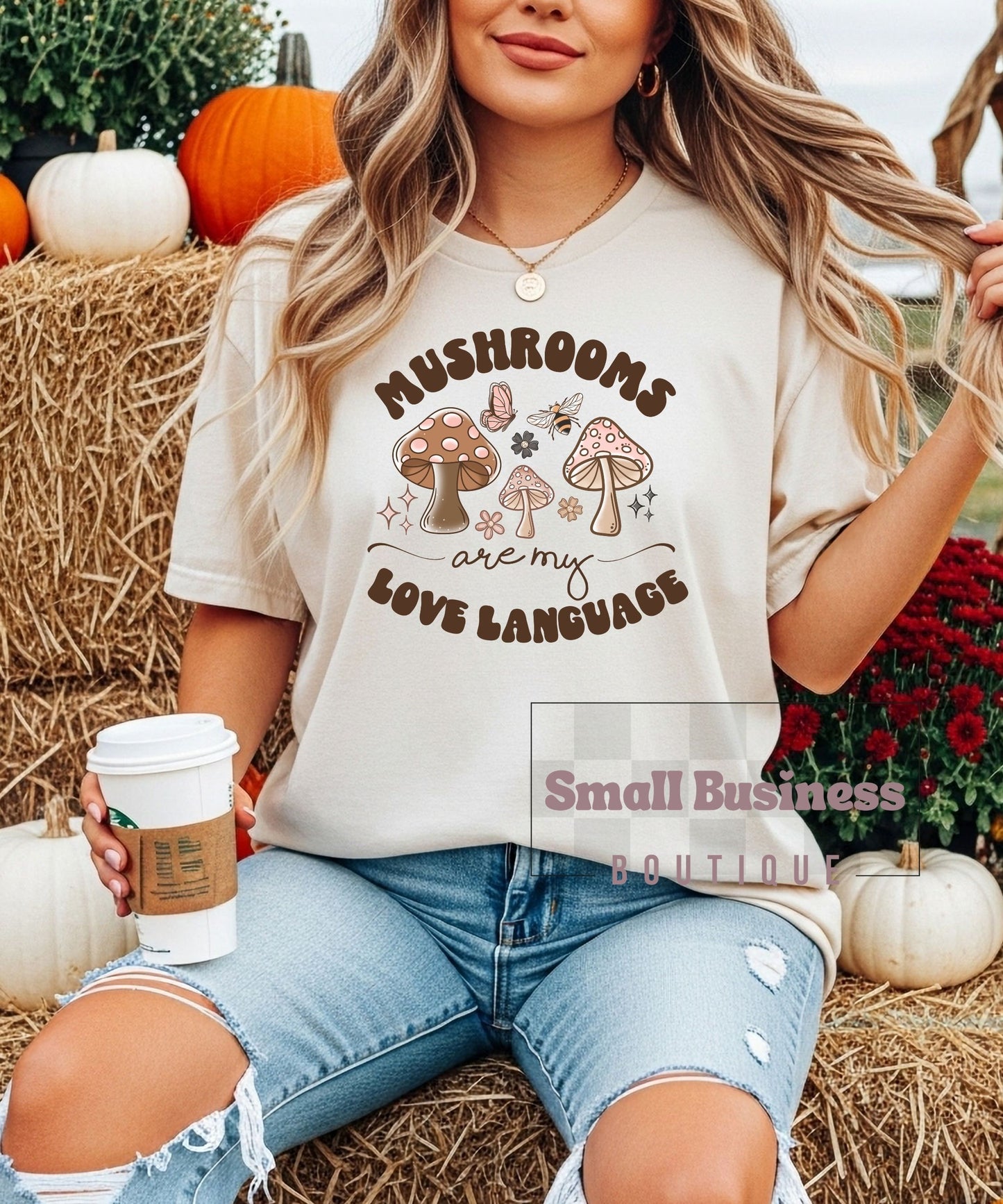 Mushrooms Are My Love Language T-Shirt