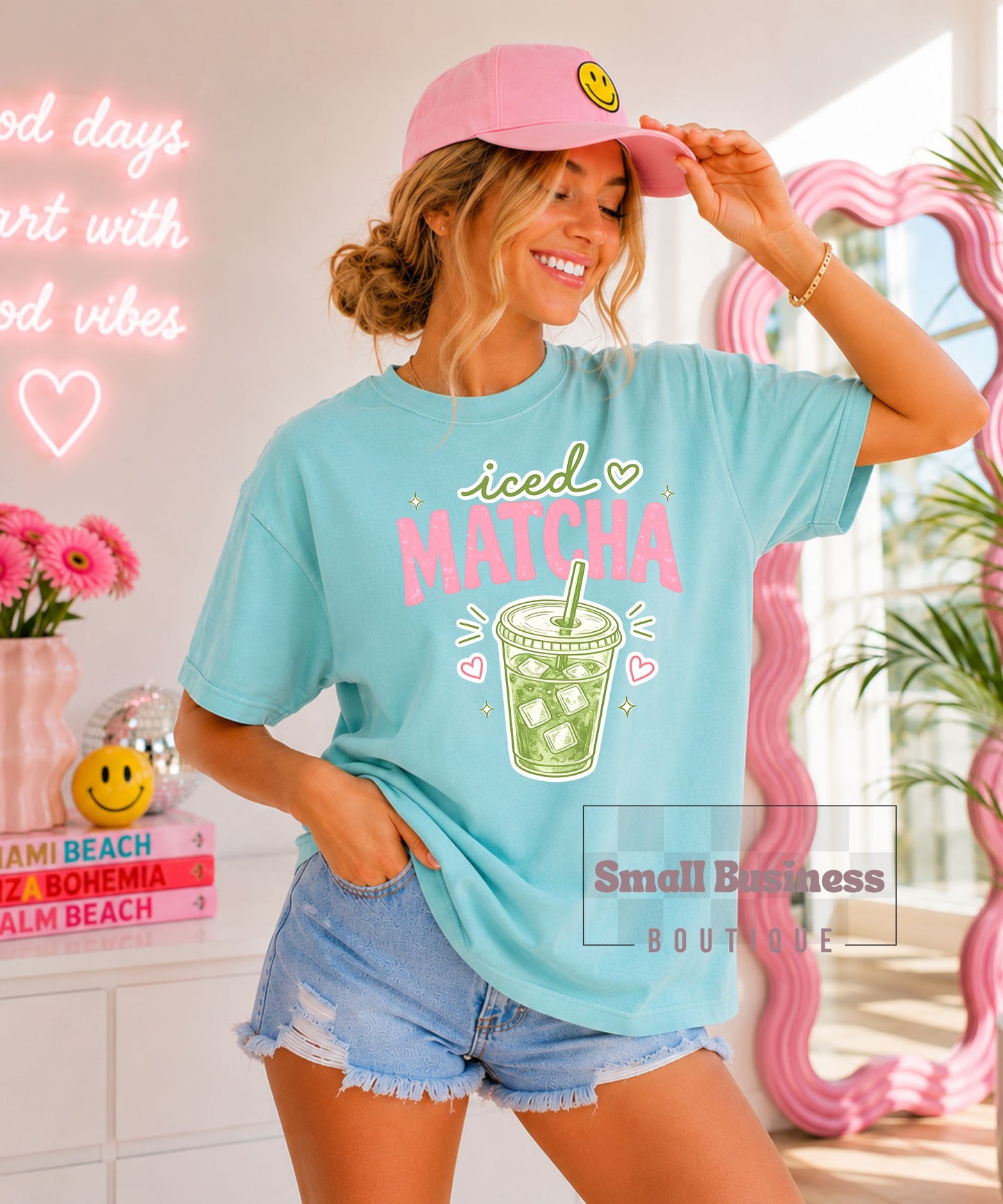 Iced Matcha T-Shirt - Cute Green Tea Graphic Tee