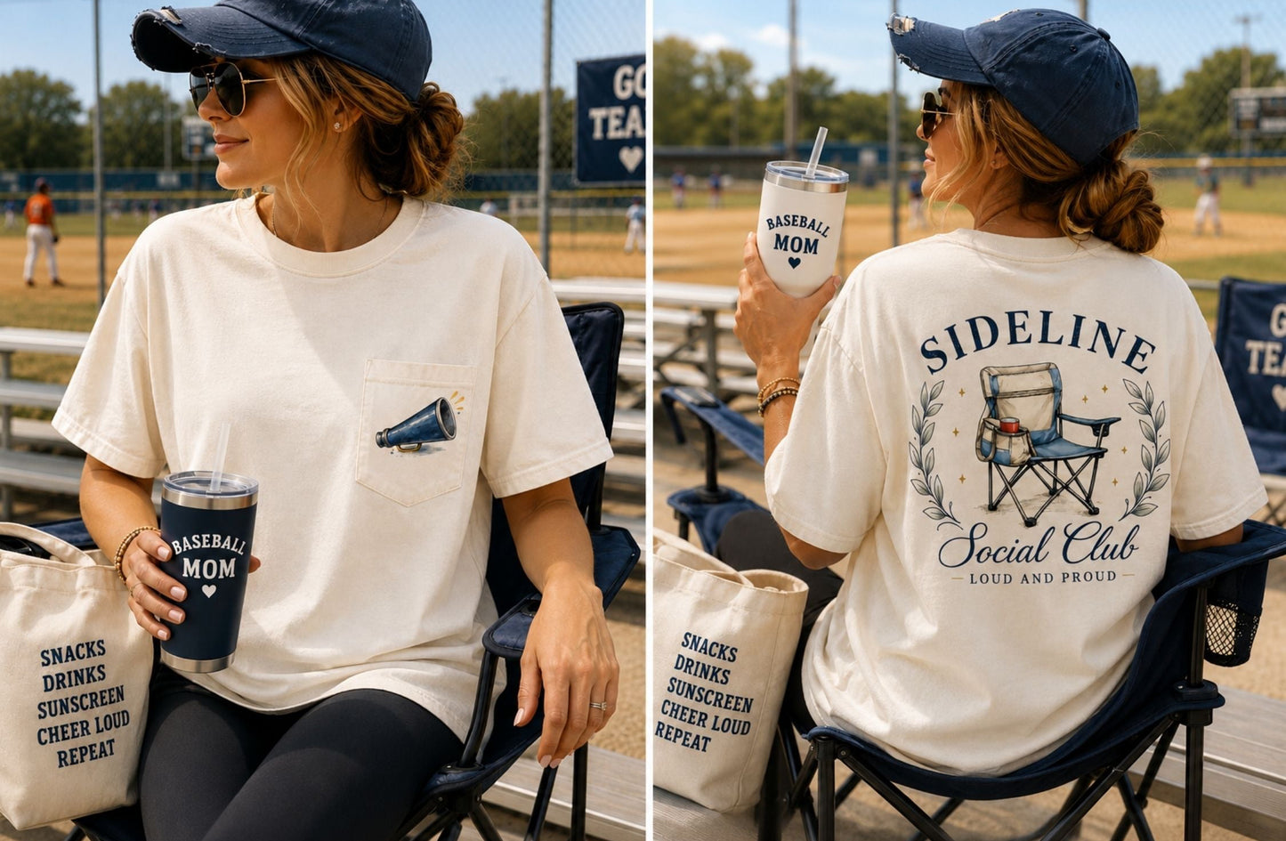 Sideline social Club (back design & pocket)