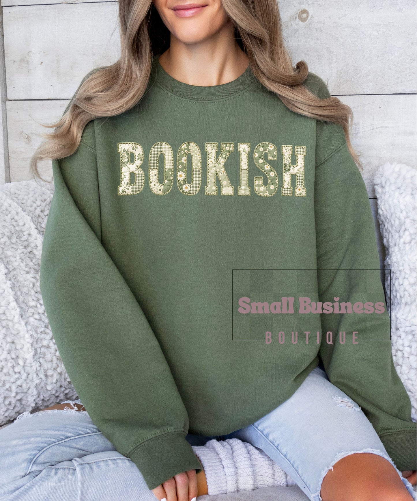 Green Patchwork Bookish