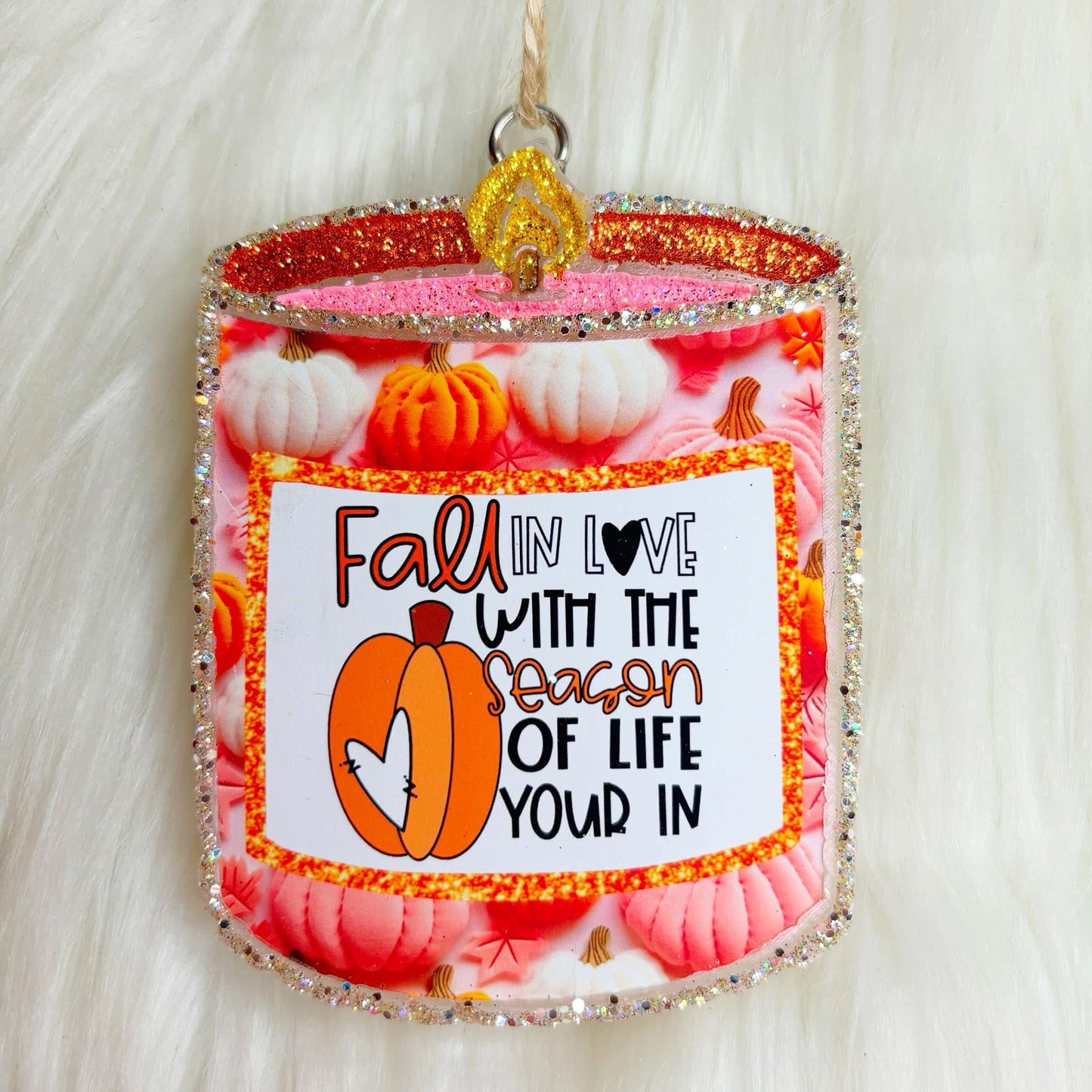 Candle with Cardstock