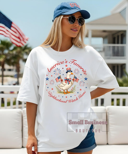Patriotic Porch Goose