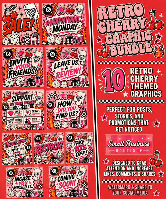 Retro Cherry Graphic Bundle