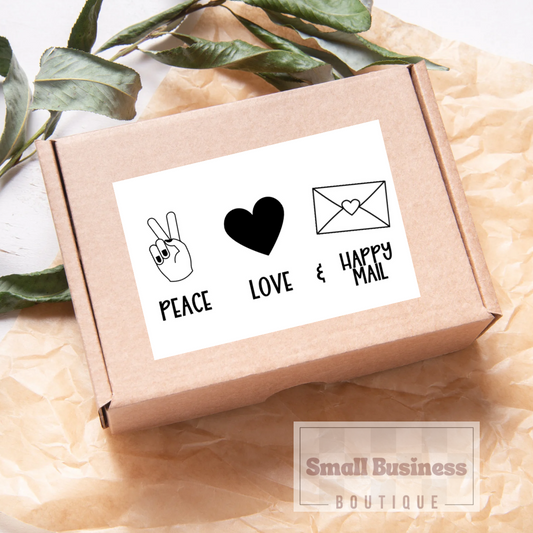 Peace Love Happy Mail