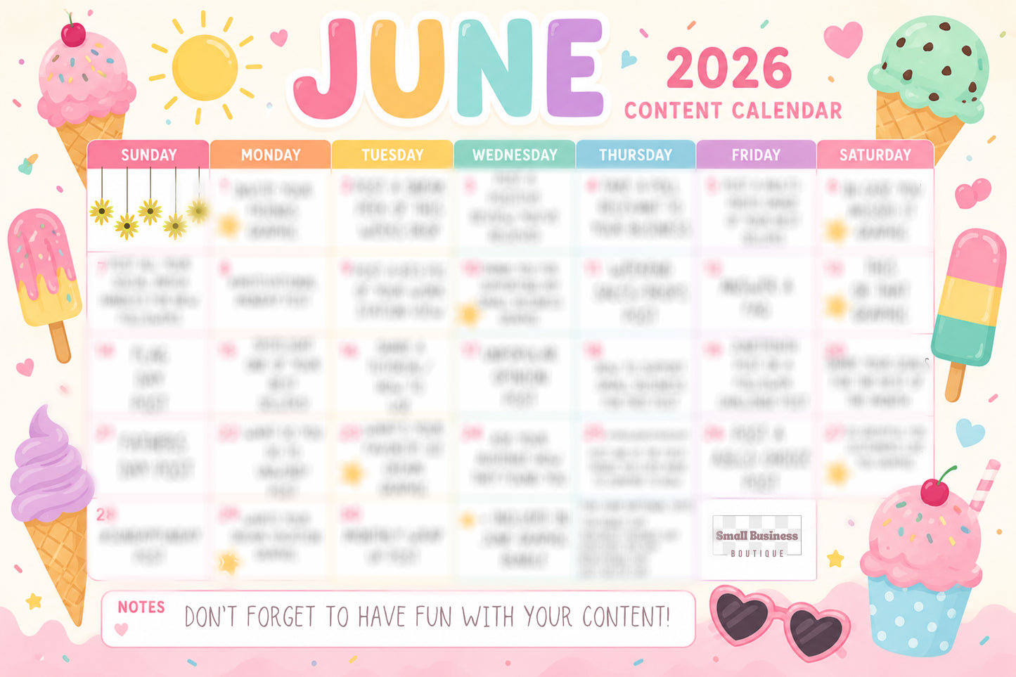 June Content Calendar