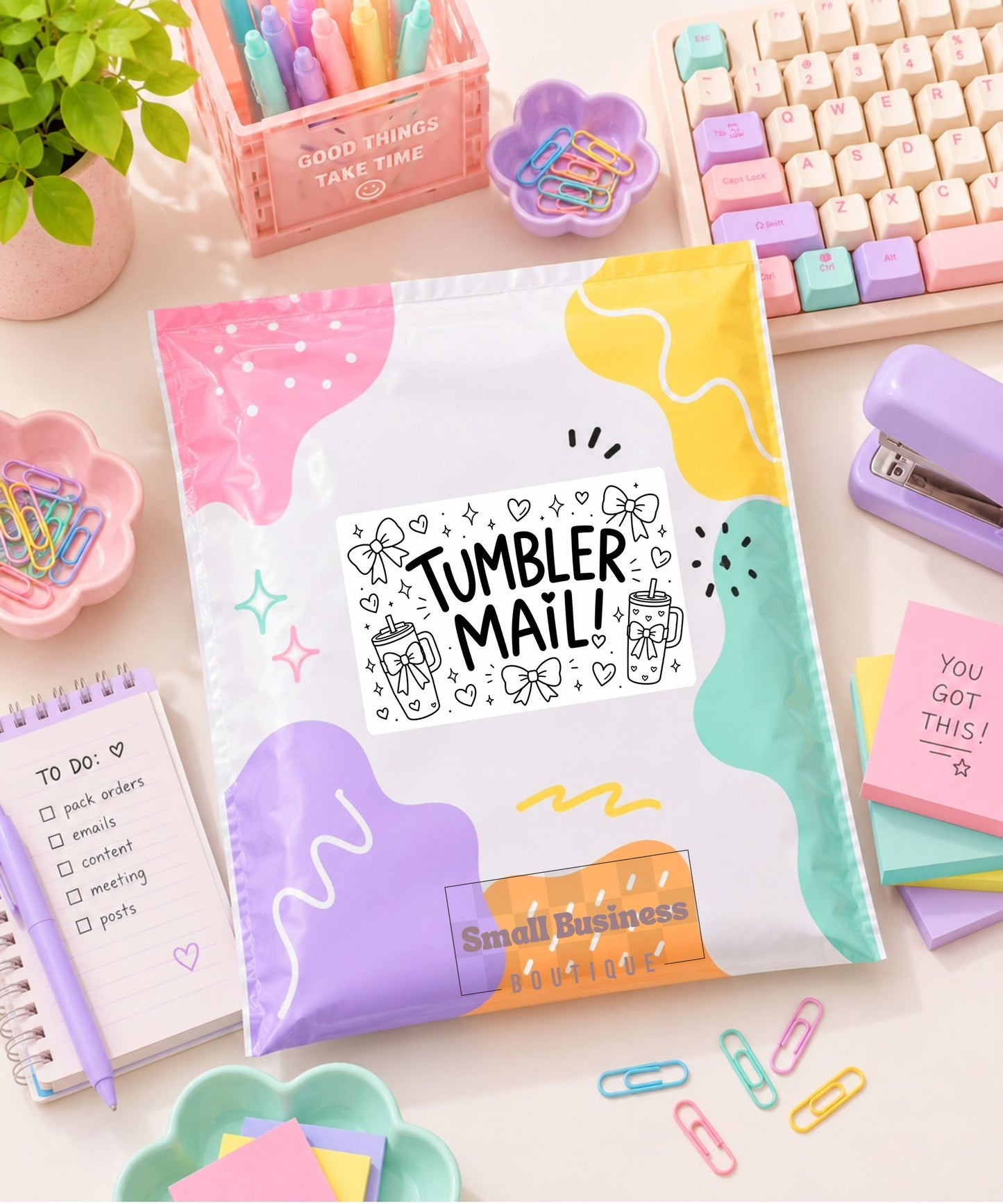 Tumbler Mail Bows